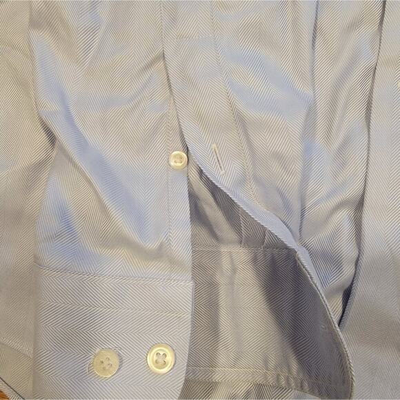 Mens Joseph Abbound Light Blue 100% Egyptian Cotton Dress Shirt 16 1/2 - Picture 6 of 10